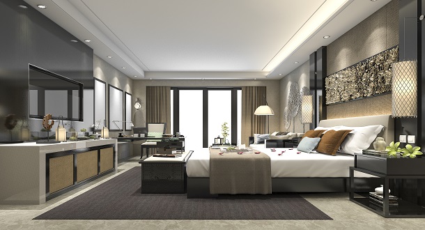 interior apartemen mewah tema modern