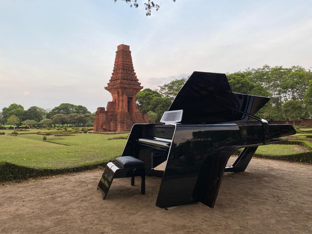 SR1928 The Awakening Concert Grand Piano at Gapura Bajang Ratu Temple, Trowulan, East